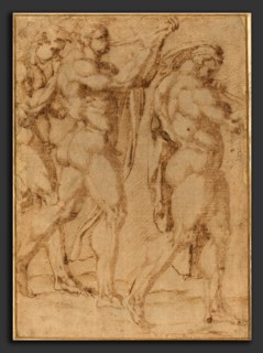 Baccio Bandinelli (Italian, 1488-1493 - 1560), Triumphal Procession, pen and brown ink on laid