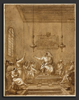 Giovanni Domenico Tiepolo (Italian, 1727 - 1804), The Apostles' Creed, 1770s-1780s, pen and brown
