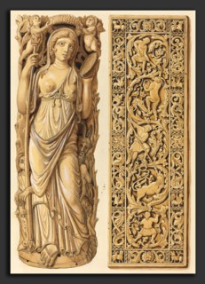 Herman Wilhelm Soltau (German, 1812 - 1861), Renderings of an Ivory Carving of Ariadne from the 6th