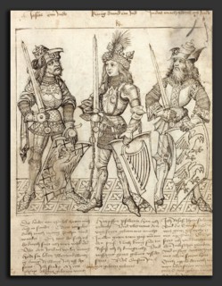 Primary Master of the Strassburg Chronicle (German, active 1480s and 1490s), Joshua, King David and