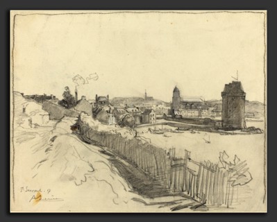 Auguste LepÃ¨re, Saint Servan, French, 1849 - 1918, 1917, graphite