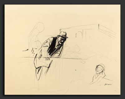 Jean-Louis Forain, Negotiations at the Trianon Palace, Versailles, French, 1852 - 1931, c. 1919,