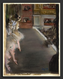 Edgar Degas (French, 1834 - 1917), Dancers at the Old Opera House, c. 1877, pastel over monotype on
