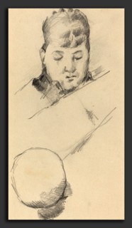Paul Cézanne (French, 1839 - 1906), Bust of Madame Cézanne, 1884-1885, graphite