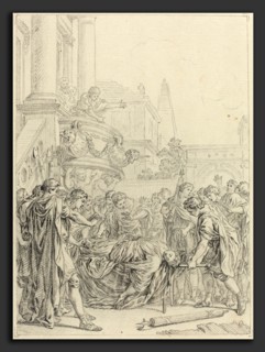 Hubert FranÃ§ois Gravelot (French, 1699 - 1773), Du plus grand des Romains voilÃ  ce qui vous
