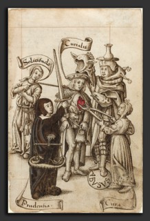 French early 16th century, "Do Not Eat Your Heart out", c. 1512-1515, pen and brown ink with