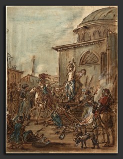 Jean-Pierre Norblin de la Gourdaine (French, 1745 - 1830), Olindo and Sophronia Saved by Clorinda,