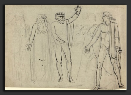 William Blake (British, 1757 - 1827), "And Saul Said unto David, Go, and the Lord be with Thee"