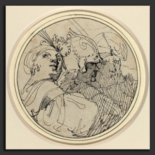 John Hamilton Mortimer (British, 1740 - 1779), Three Oriental Heads, 1770-1775, pen and black ink