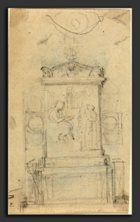 John Flaxman (British, 1755 - 1826), Design for the Tomb of Dr. Joseph Warton, probably c. 1804,