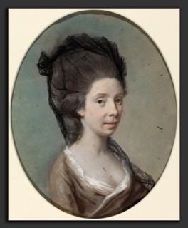 Hugh Douglas Hamilton (Irish, c. 1739 - 1808), Mary Fox, c. 1770, pastel on laid paper