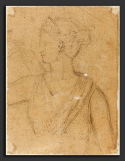 Benjamin Robert Haydon (British, 1786 - 1846), Study of the Statue of Diana in the Vatican,