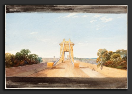 Attributed to James Bulwer (British, 1794 - 1879), Clifton Suspension Bridge near Bristol,