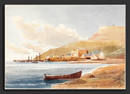James Bulwer (British, 1794 - 1879), Portland Castle, watercolor and graphite
