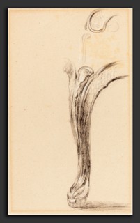 Sir David Wilkie (Scottish, 1785 - 1841), Study of a Chair Leg, black chalk heightened with white