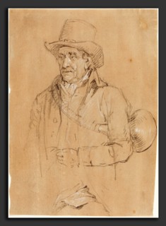 James Ward (British, 1769 - 1859), The Earth Stopper, 1794 or shortly thereafter, black chalk