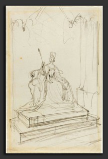 Sir George Hayter (British, 1792 - 1871), Study for "Queen Victoria Opening Parliament", 1838,