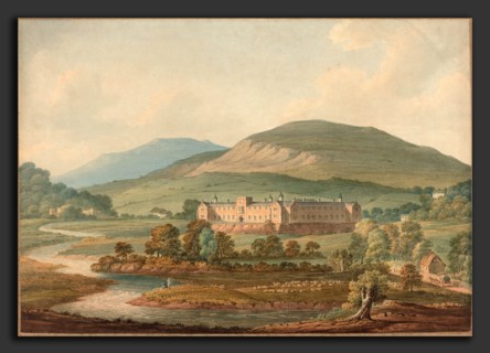 John William Upham (British, probably 1773 - 1828), View of an Estate, watercolor over graphite on