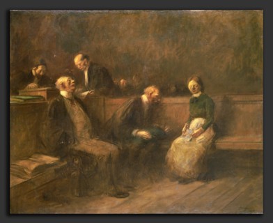 Jean-Louis Forain, The Petition, French, 1852 - 1931, 1906, oil on canvas