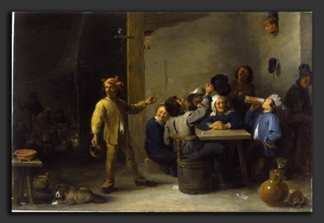 David Teniers the Younger, Peasants Celebrating Twelfth Night, Flemish, 1610 - 1690, 1635, oil on