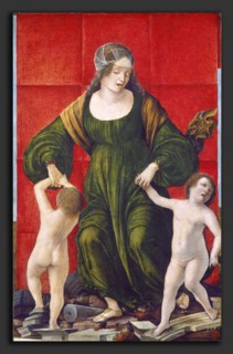 Ercole de' Roberti (Italian, c. 1455-1456 - 1496), The Wife of Hasdrubal and Her Children, c.