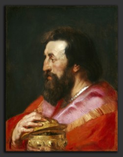 Sir Peter Paul Rubens and Studio, Head of One of the Three Kings: Melchior, The Assyrian King,
