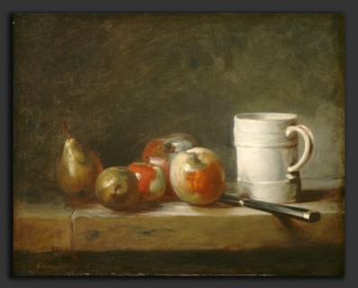 Jean Siméon Chardin, Still Life with a White Mug, French, 1699 - 1779, c. 1764, oil on canvas
