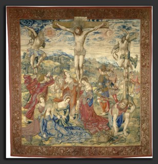 Pieter Pannemaker I after Bernard van Orley, The Crucifixion, Flemish, active c. 1517-1535, c.