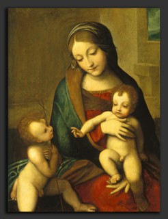 after Correggio, Madonna and Child with the Infant Saint John, c. 1510, oil on panel