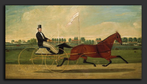 Charles S. Humphreys, The Trotter, American, 1818 - 1880, c. 1860, oil on canvas