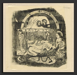 Paul Gauguin (French, 1848 - 1903), Te Atua (The Gods) Small Plate [recto], in or after 1895,