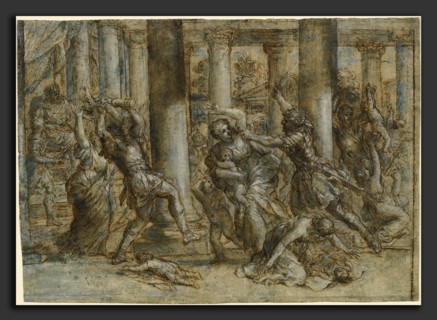 Giovanni Francesco Romanelli (Italian, 1612 - 1662), The Massacre of the Innocents, early 1630s,