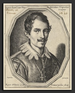 Ottavio Leoni (Italian, c. 1578 - 1630), Gian Lorenzo Bernini, 1622, engraving
