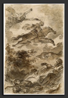 Jean-Honoré Fragonard, Rinaldo, Astride Baiardo, Flies Off in Pursuit of Angelica, French, 1732 -