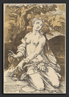 Andrea Andreani after Domenico Beccafumi, Eve, Italian, 1558-1559 - 1629, 1586, chiaroscuro woodcut