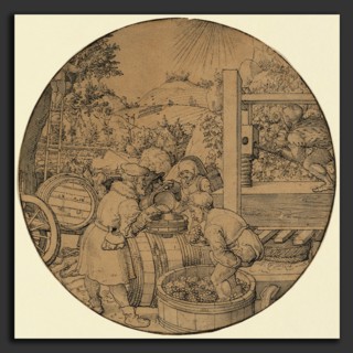 Jorg Breu I, The Wine Harvest (September), German, c. 1480 - 1537, in or before 1521, pen and black