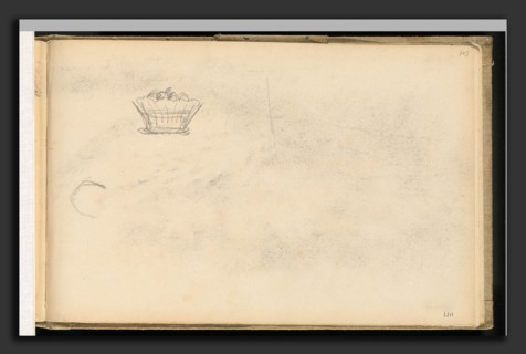 Paul Cézanne, Basket, French, 1839 - 1906, 1877-1900, graphite on wove paper