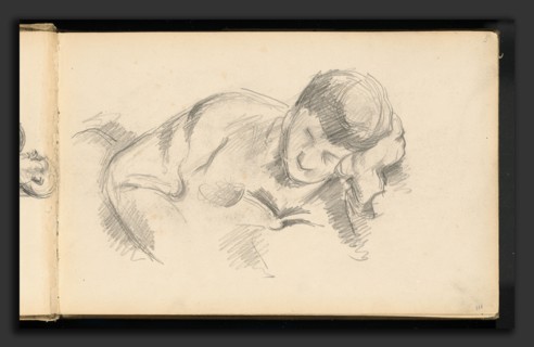 Paul Cézanne, The Artist's Son Leaning on his Elbow, French, 1839 - 1906, c. 1887, graphite on wove