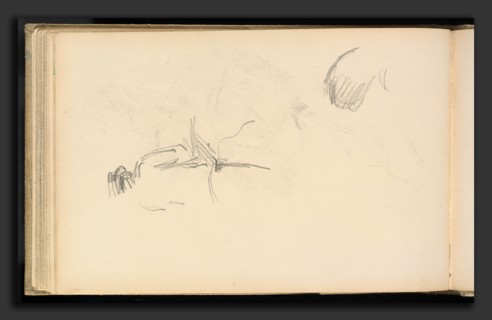 Paul Cézanne, A Man seen from Behind, French, 1839 - 1906, 1880-1883, graphite on wove paper