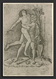 Giovanni Antonio da Brescia (Italian, active c. 1490 - 1525 or after), Hercules and Antaeus, c.