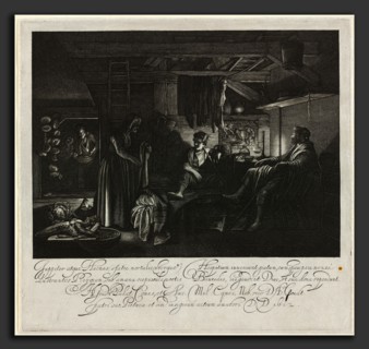 Hendrik Goudt after Adam Elsheimer (Dutch, 1585 - 1648), Jupiter and Mercury in the House of