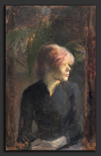 Henri de Toulouse-Lautrec (French, 1864 - 1901), Carmen Gaudin, 1885, oil on wood