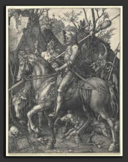 Albrecht DÃ¼rer (German, 1471 - 1528), Knight, Death and Devil, 1513, engraving