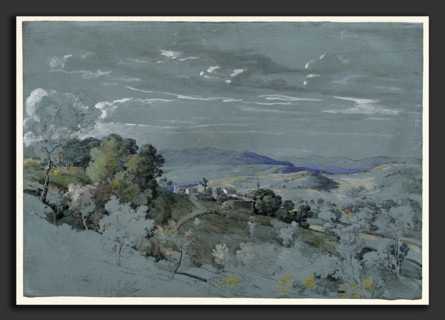 Johann Georg von Dillis (German, 1759 - 1841), The Hills of Umbria near Perugia, 1830-1832,