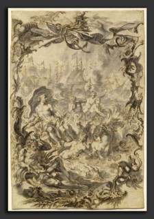 Gottfried Bernhard GÃ¶tz, The Horrors of War: A Sea Battle, German, 1708 - 1774, 1742-1744, pen and