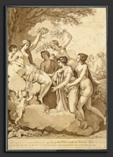 Jean FranÃ§ois Pierre Peyron, Venus and the Graces Crowning Thémire, French, 1744 - 1814,