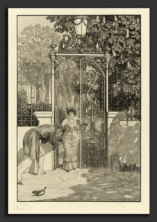 Max Klinger, At the Gate (Am Thor): pl.3, German, 1857 - 1920, 1887, etching