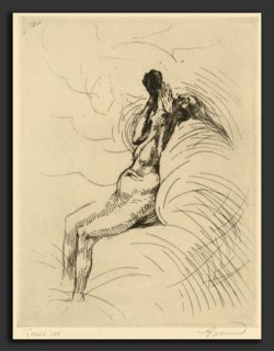 Albert Besnard, Apotheosis (L'Apothéose), French, 1849 - 1934, c. 1886, etching in black on laid