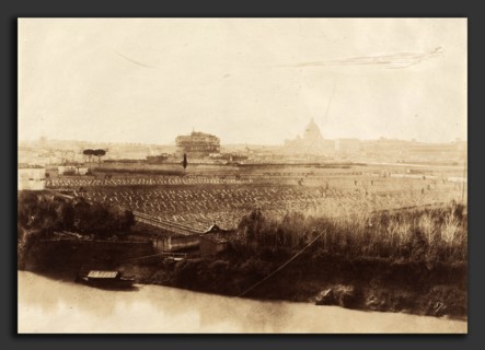 Giacomo Caneva, View of Rome, Italian, 1812-1813 - 1865, 1857, salted paper print from paper