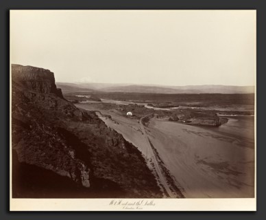 Carleton E. Watkins, Mt. Hood and the Dalles, Columbia River, American, 1829 - 1916, 1867, albumen